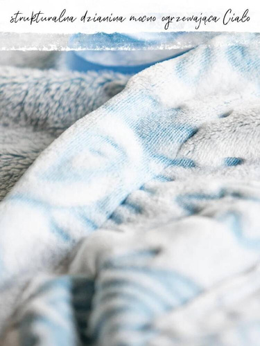 Długi Szlafrok Damski LGL 535 Key - błękitny