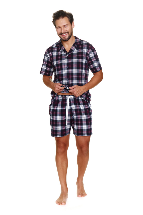 PMB.7234 Piżama Męska Doctor Nap - burgundy