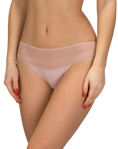 Laser Cut Figi Damskie L-POL 5001 MB-06 Lama pudrowy róż