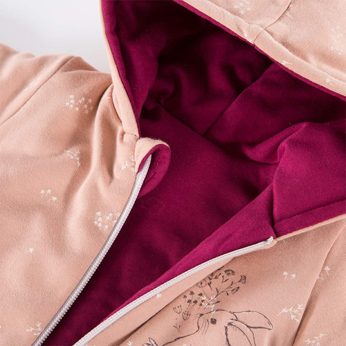 Pajac z kapturem kombinezon Bloom Eevi - beżowy