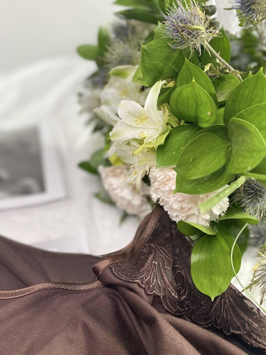 Koszula nocna 616 Ramona Forex - brąz