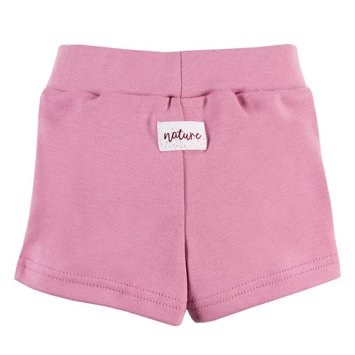 Szorty z wiązaniem dla dziewczynki Nature Ewa Klucze - róż