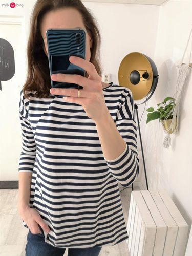 Bluzka ciążowa i do karmienia Mommy Milk&Love morska zieleń