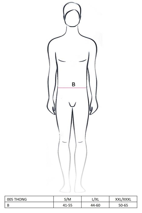 Stringi męskie 005 Passion czarny