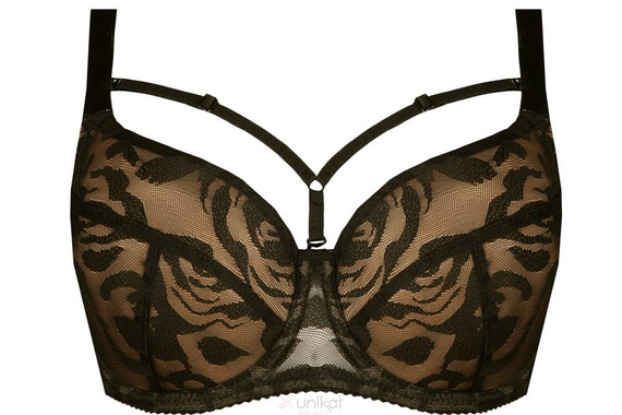 Biustonosz usztywniany Tajla full cup Unikat czarny