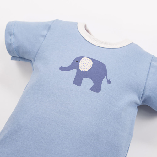 Body z krótkim rękawem Elephant Eevi- niebieskie