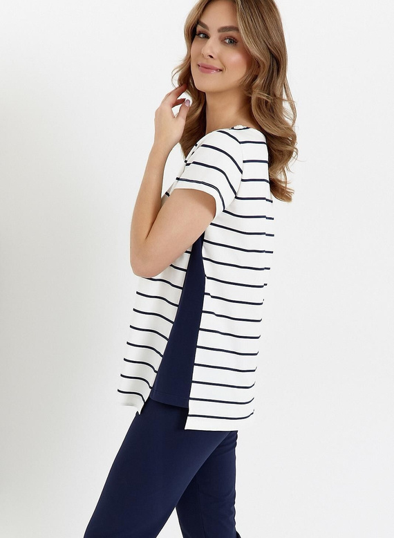 Piżama damska 448 Cana - ecru- gramatowy