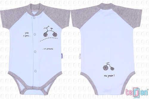 Body rozpinane krótki rękaw "BIKE" różowy Terjan