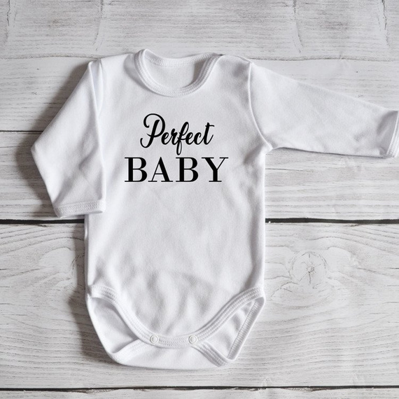 Body długi rękaw "Perfect BABY" Moocha białe