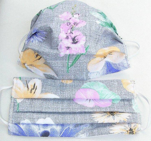 Maseczka dwuwarstwowa 1237E Karo - 17A koty myszki 