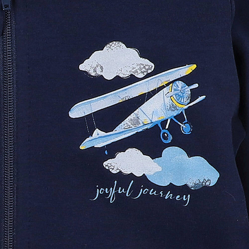 Bluza dresowa z kapturem Samoloty Nini granatowy