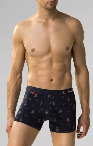 Bokserki męskie 2GMH-025 Atlantic - czerwony-granatowy