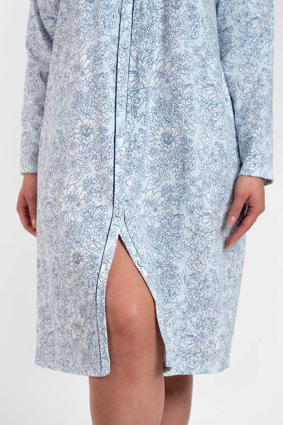 Koszula nocna damska Talita Italian Fashion - druk niebieski