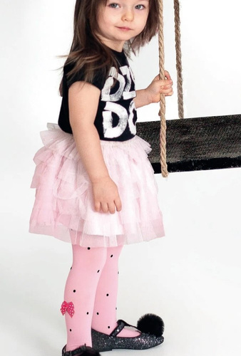 DR 2107 Rajstopy dziewczęce Jagoda Knittex rose 