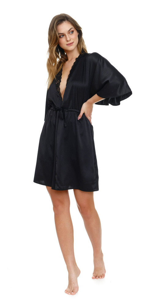 Szlafrok damski 5102 Doctor Nap - black