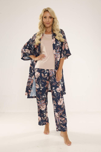 Piżama damska 722 Lurdes De Lafense - granat