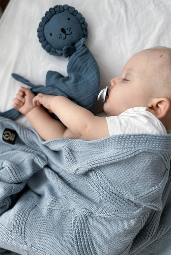 Pluszowa przytulanka Doudou Lion Yosoy - indigo