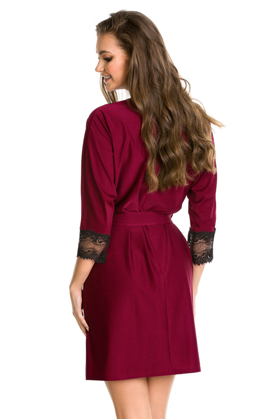 Szlafrok damski 05093 Mediolano - burgund