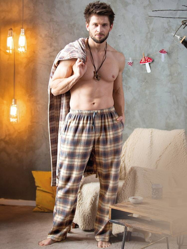 Spodnie piżamowe MHT 402 Key beżowy