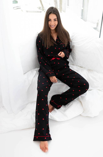 Piżama damska Rolling In Love Sensis -czarny