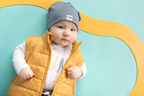 Body z długim rękawem Fun Time Pinokio - miętowy jasny