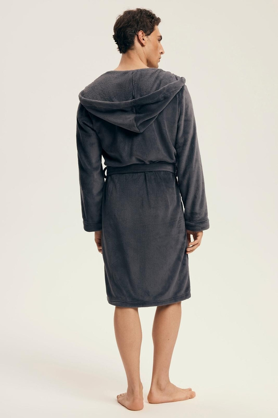 Henderson 43447 Vocal – szlafrok męski z kapturem, ciepła dzianina, stylowy i wygodny