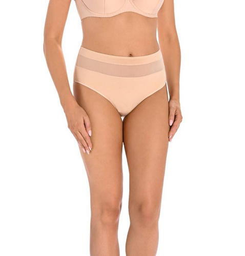 Figi z wysokim stanem Vera Teyli - beżowy