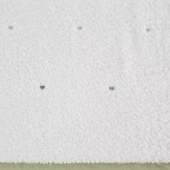 Niemowlęce okrycie kąpielowe Baby 60 Serca Eurofirany biały/miętowy