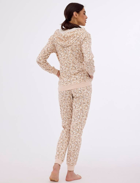 Piżama trzyczęściowa damska 355/411 Elen Cornette beżowy