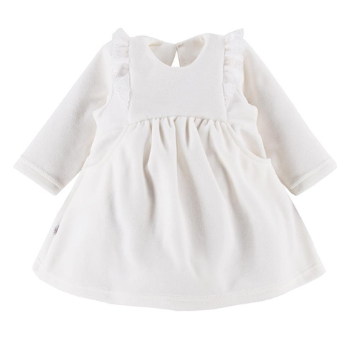 Sukienka welurowa Ceremony Eevi - ecru