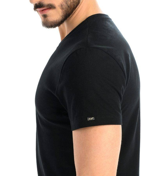 Teyli T-Shirt Męski Bawełniany Luca- czarny