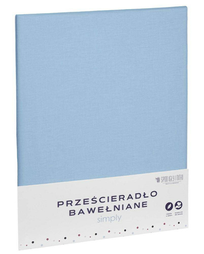 Prześcieradło bawełniane jednobarwne Simply Spod Igły i Nitki czerwony