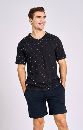 Piżama męska 3187  Aiden Taro - czarny