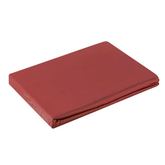 Nova Prześcieradło Satynowe bez gumki Eurofirany czerwony