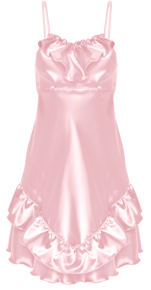 Ivon Halka satynowa koszulka damska DKaren - róż