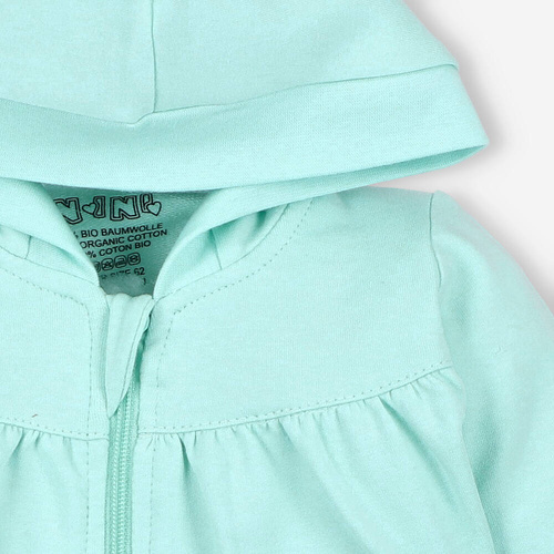 Bluza dresowa Aromatyczne listki Nini turkusowy