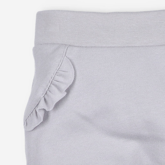 Spodnie dresowe z bawełny organicznej Łąka Nini szary