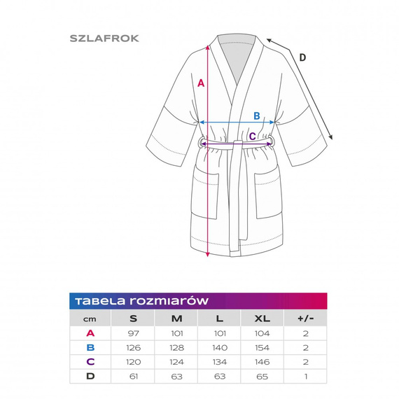 Szlafrok bawełniany Oliwia Eevi- szary