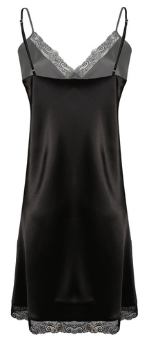 Ida Halka satynowa koszulka damska DKaren - czarna 