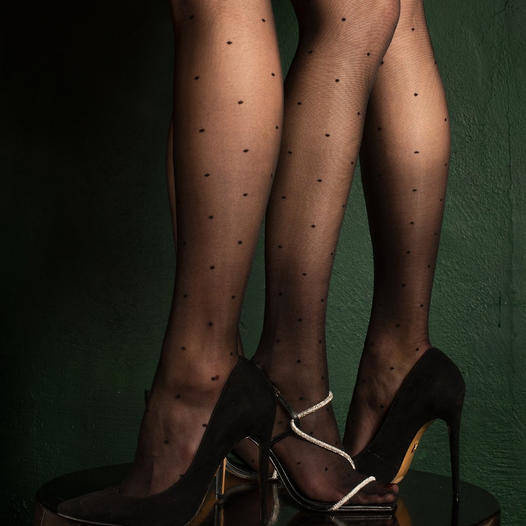 Rajstopy Puntina 471 Lurex Gabriella -czarny