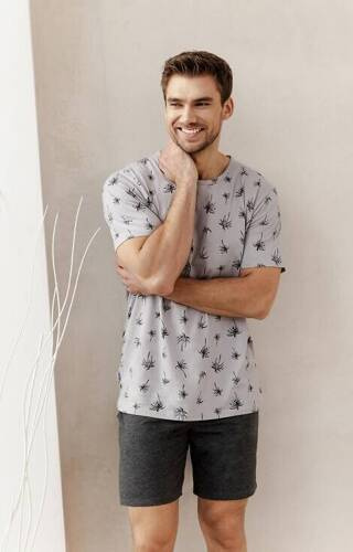 Piżama męska 3391 Archie Taro  - palmy