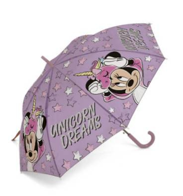 Parasolka dla dzieci Myszka Mini Minnie Mouse parasol Setino unicorn gwiazdki różowy 