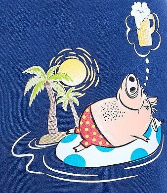 Bokserki męskie 280/244 Tattoo Piglet  Cornette granatowy 