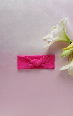 Opaska supełek 2516F Jasmina Marija - fuksja