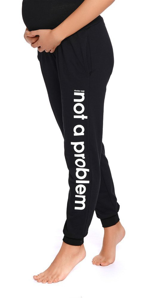 SPO.4238 Spodnie dresowe ciążowe Doctor Nap - black