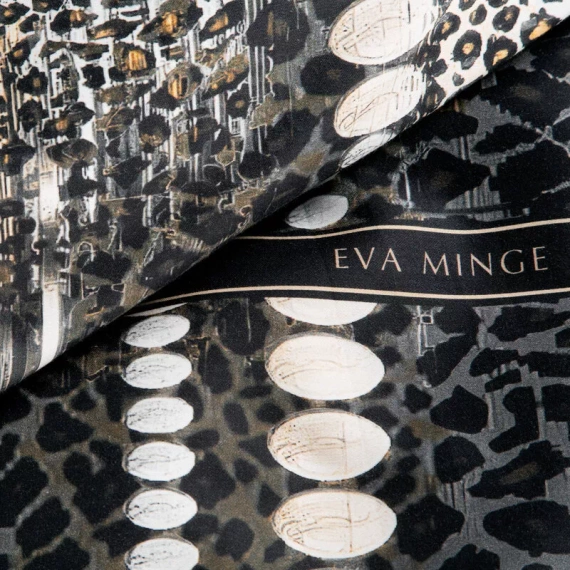 Pościel satynowa pantera Eva Minge Eva 22 Eurofirany czarny