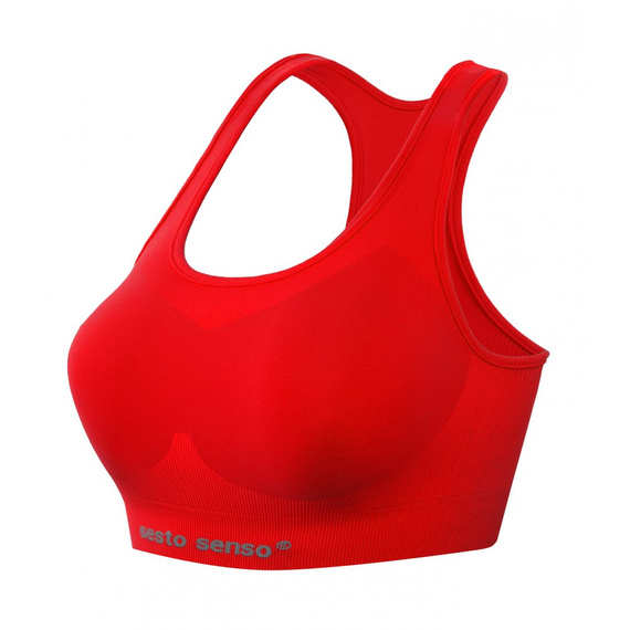 Biustonosz sportowy top CL14 Sesto Senzo czerwony
