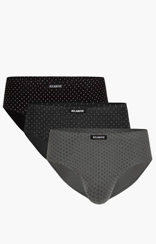 Slipy męskie 3MP-101/03/04 A'3 Atlantic grafitowy-khaki-czarny