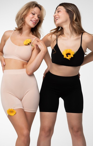 Figi Bermuda Shorts Bamboo Julimex - beżowy