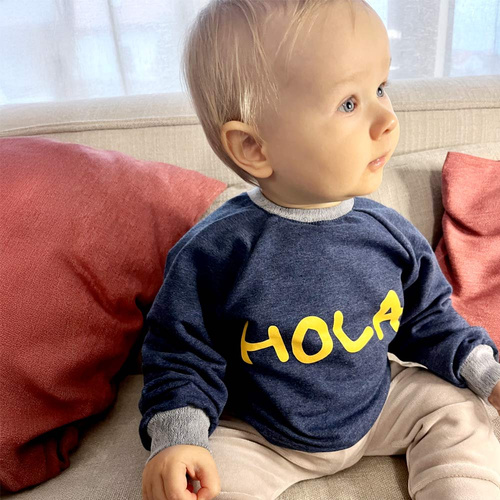 Bluza dresowa Hello World Eevi - granatowa